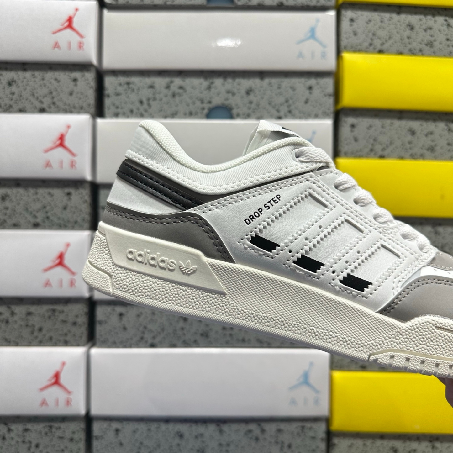 Adidas Drop Step Low - White Grey