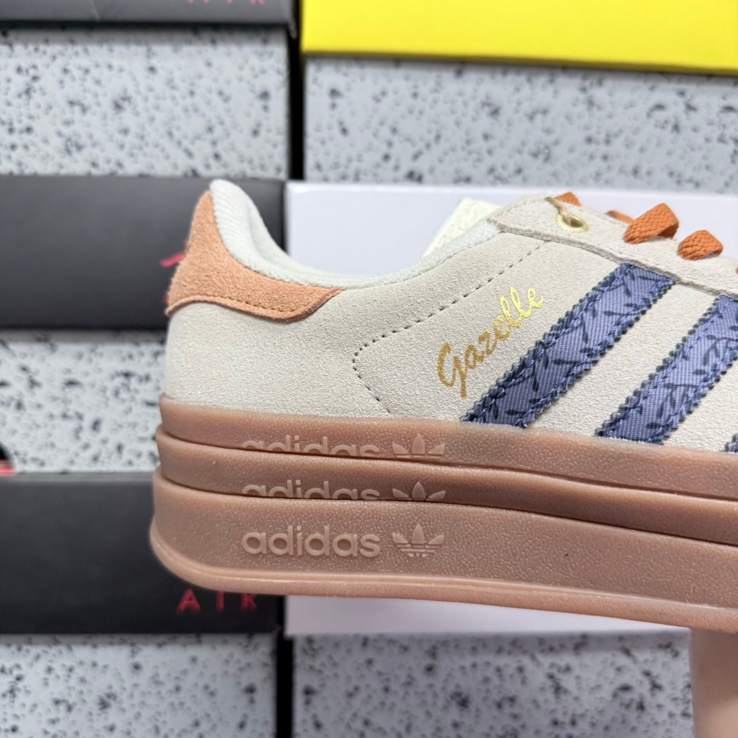 Adidas Gazelle Bold - Cream White Orbit Violet Indigo