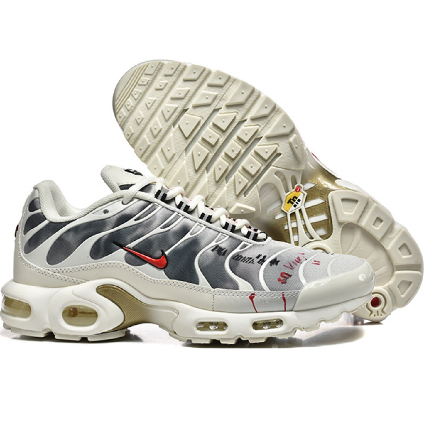 Nike Air Max Plus - Graffiti White University Red