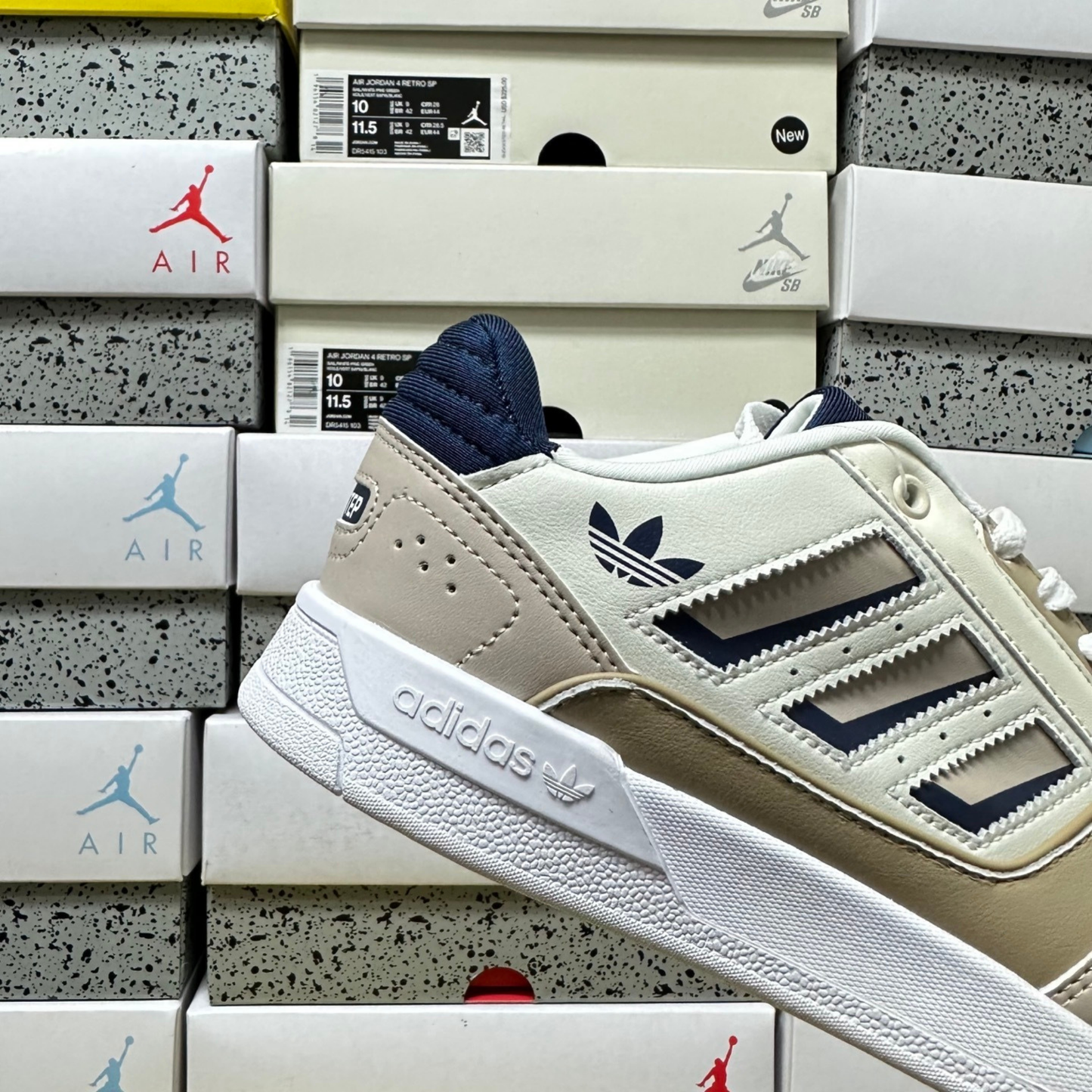 Adidas Drop Step Low 2.0 - White Tint Night Indigo