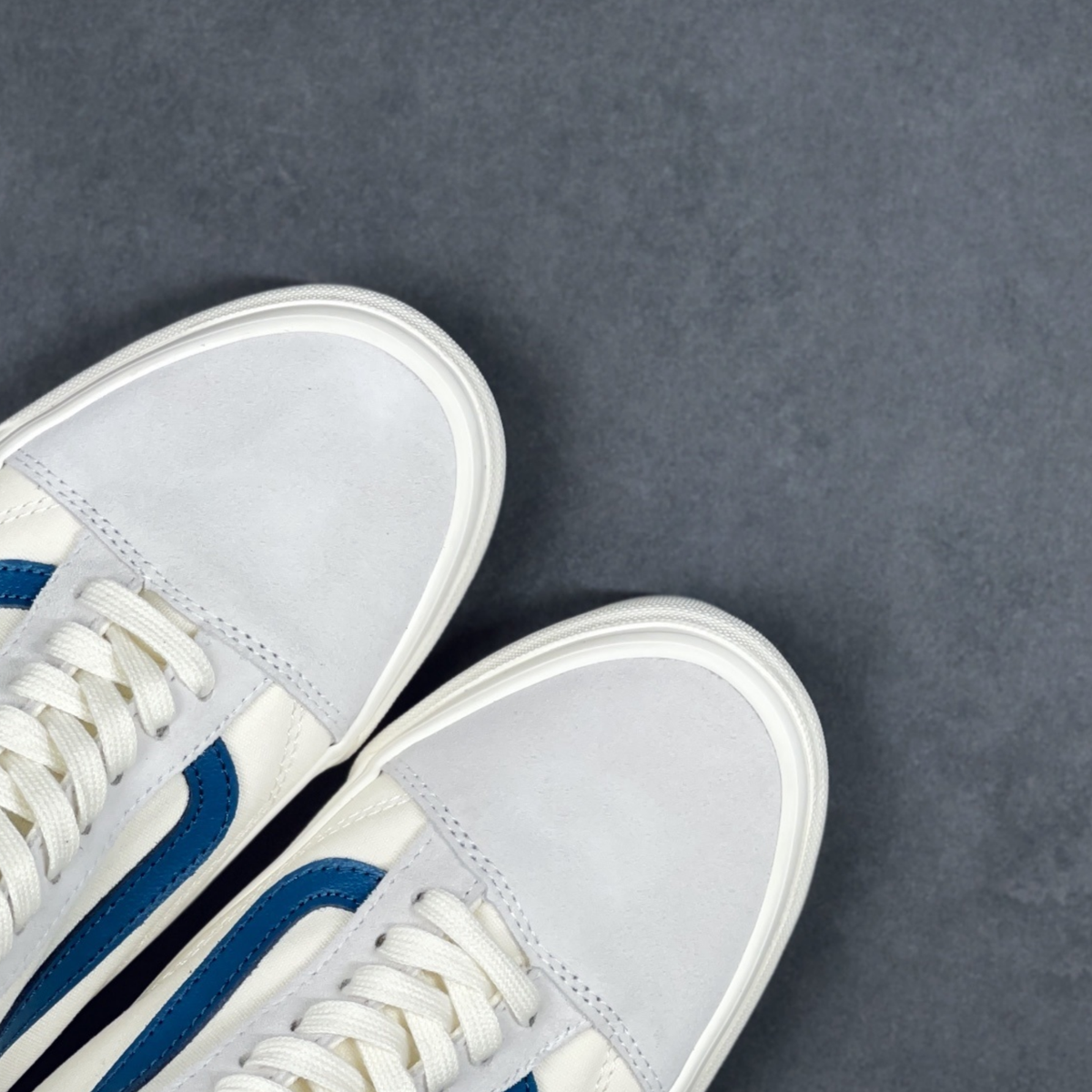 Vans Old School Leather - White/Blue