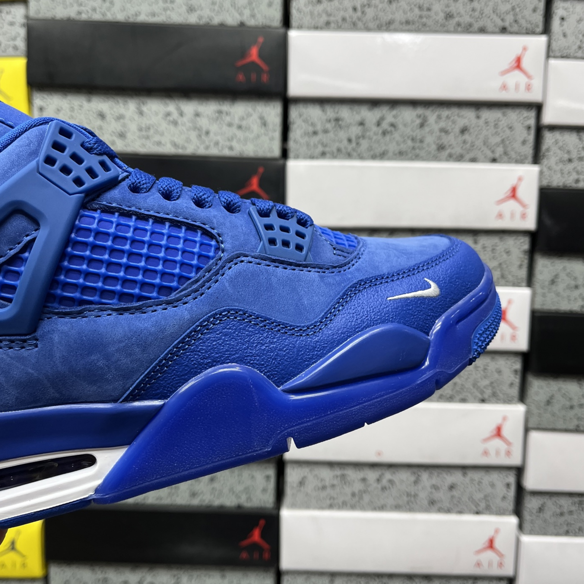 Nigel Sylvester x Air Jordan 4 Retro OG SP - Brick By Brick Blue Sample