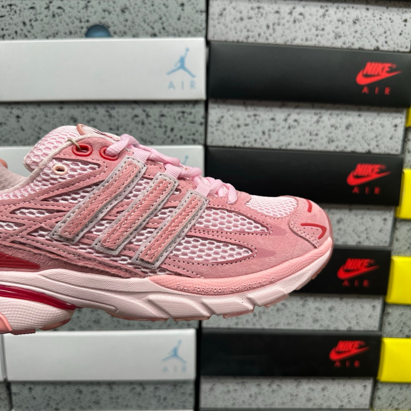 UNHEARD OF x Adidas Adistar Cushion - Clear Pink/Semi Collegiate Red