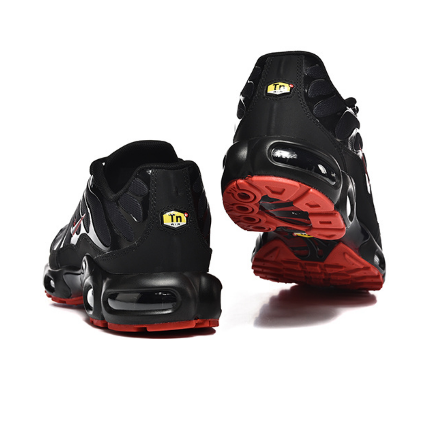 Nike Air Max Plus - Black Bright Crimson Inverse