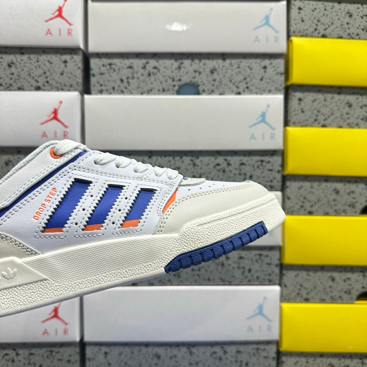 Adidas Drop Step Low - White Blue Orange