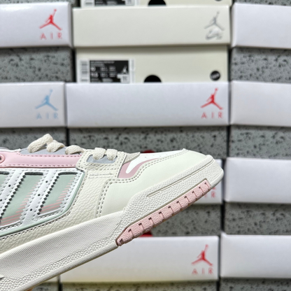 Adidas Drop Step Low 2.0 - White Linen Green / Pink