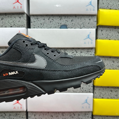 Nike Air Max 90 - Black Metallic Cool Grey Orange