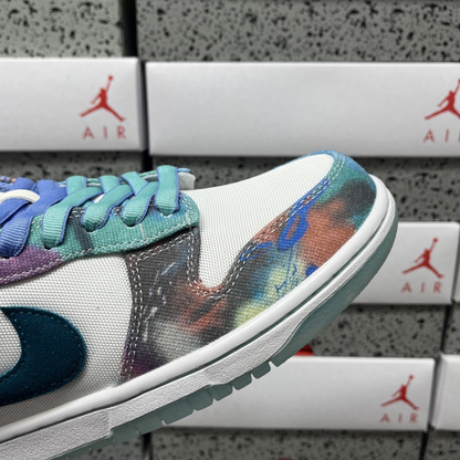 Futura Laboratories X Nike SB Dunk Low - Bleached Aqua