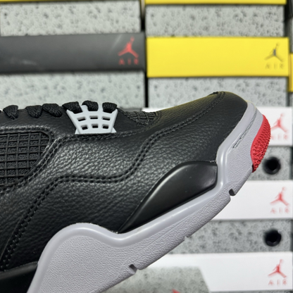 Air Jordan 4 Retro - Bred Reimagined [Tumbled Leather]