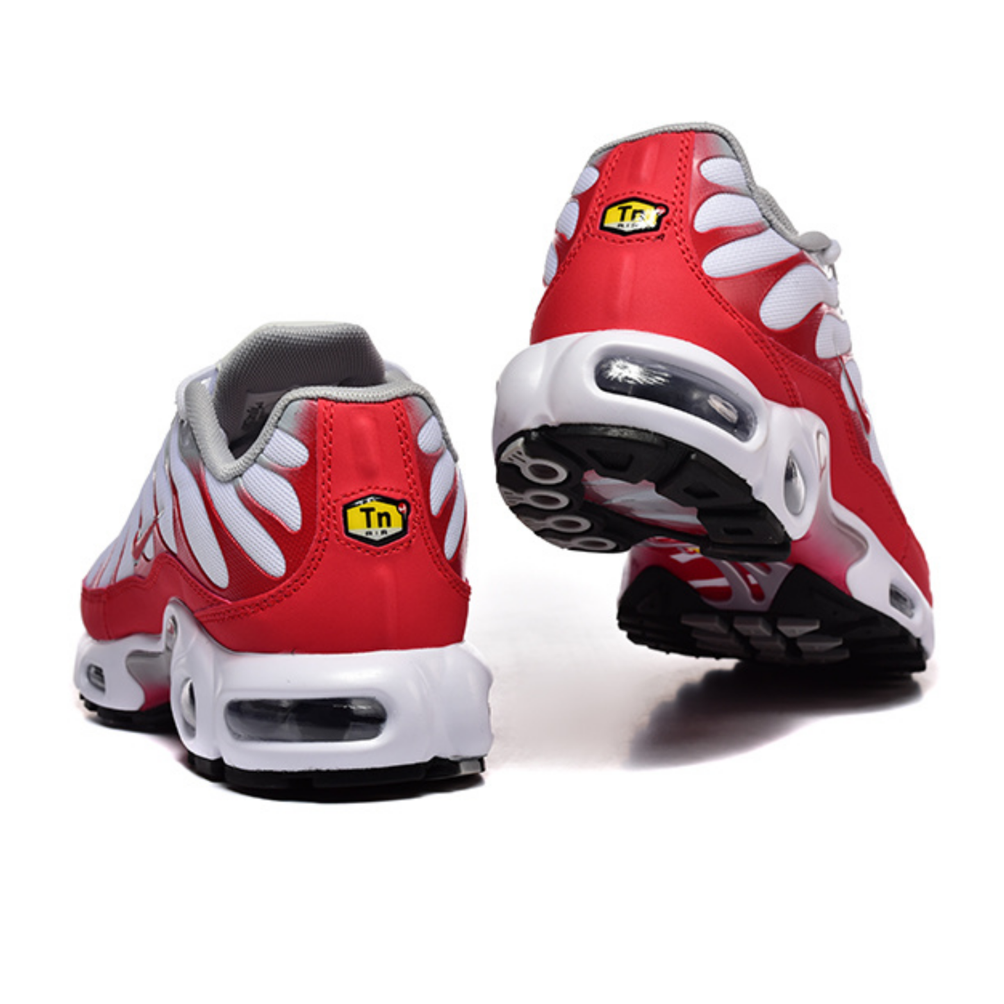 Nike Air Max Plus - White University Red Wolf Grey