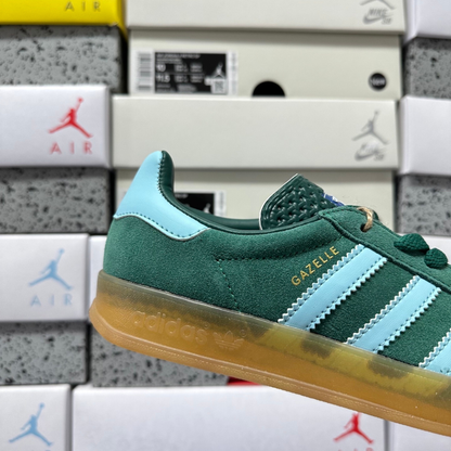 Adidas Gazelle Indoor - Collegiate Green / Blue Dawn