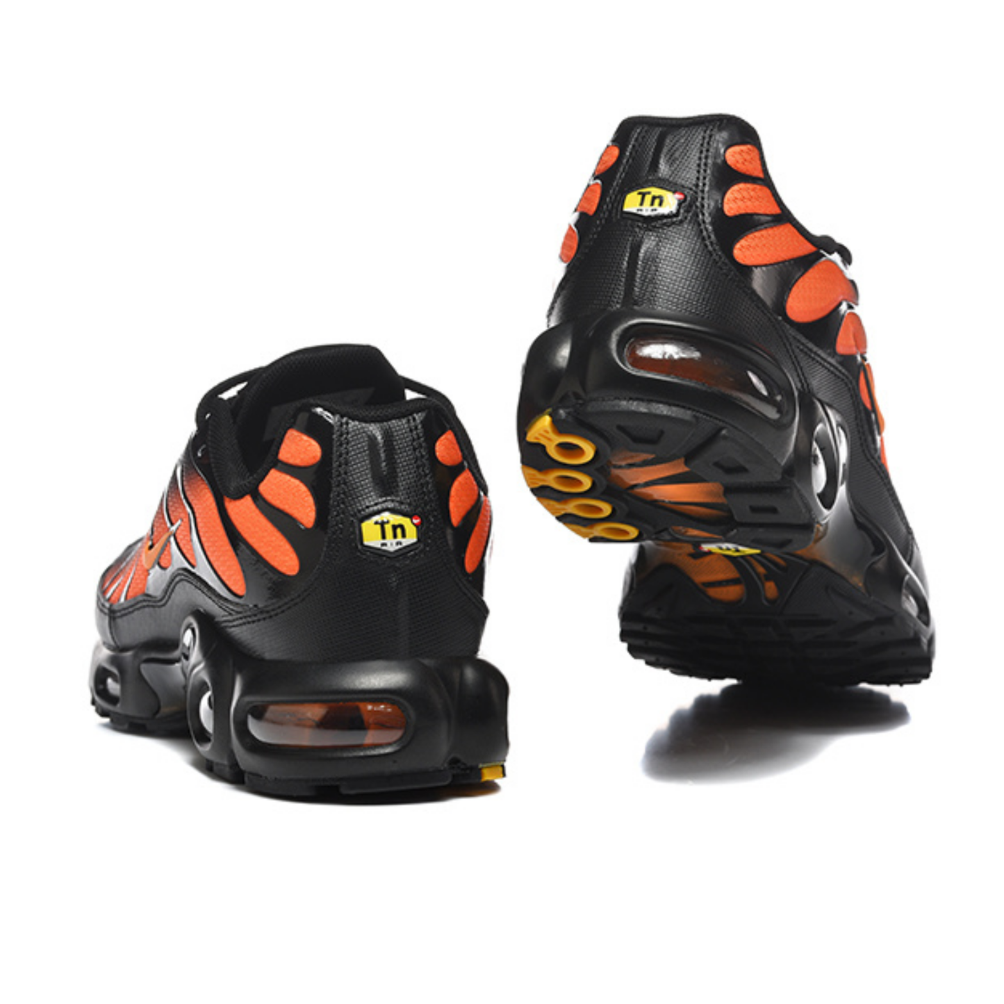 Nike Air Max Plus - Black Bright Crimson Sunset