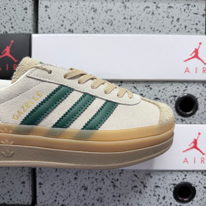 Adidas Gazelle Bold - Wonder White Collegiate Green