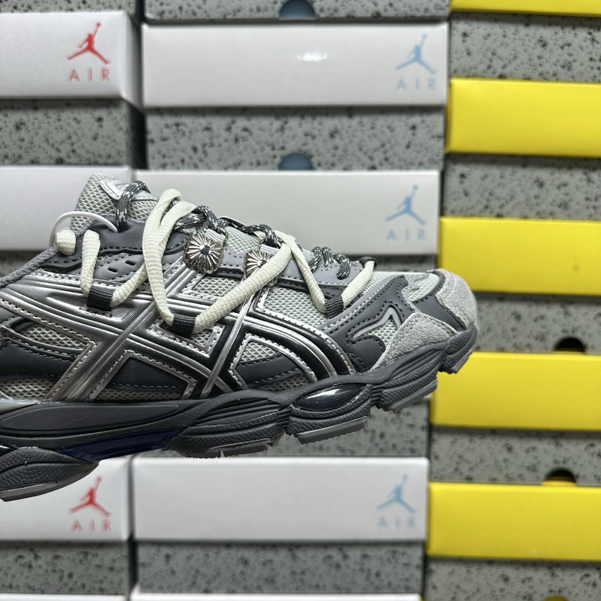 Toga x Asics Gel Cumulus 16 - Grey Black Pure Silver