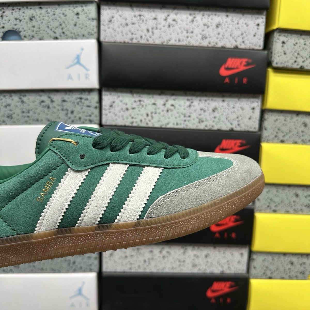 Adidas Samba - Collegiate Green Gum Grey Toe