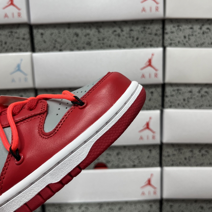 Off-White X Nike SB Dunk Low - University Red