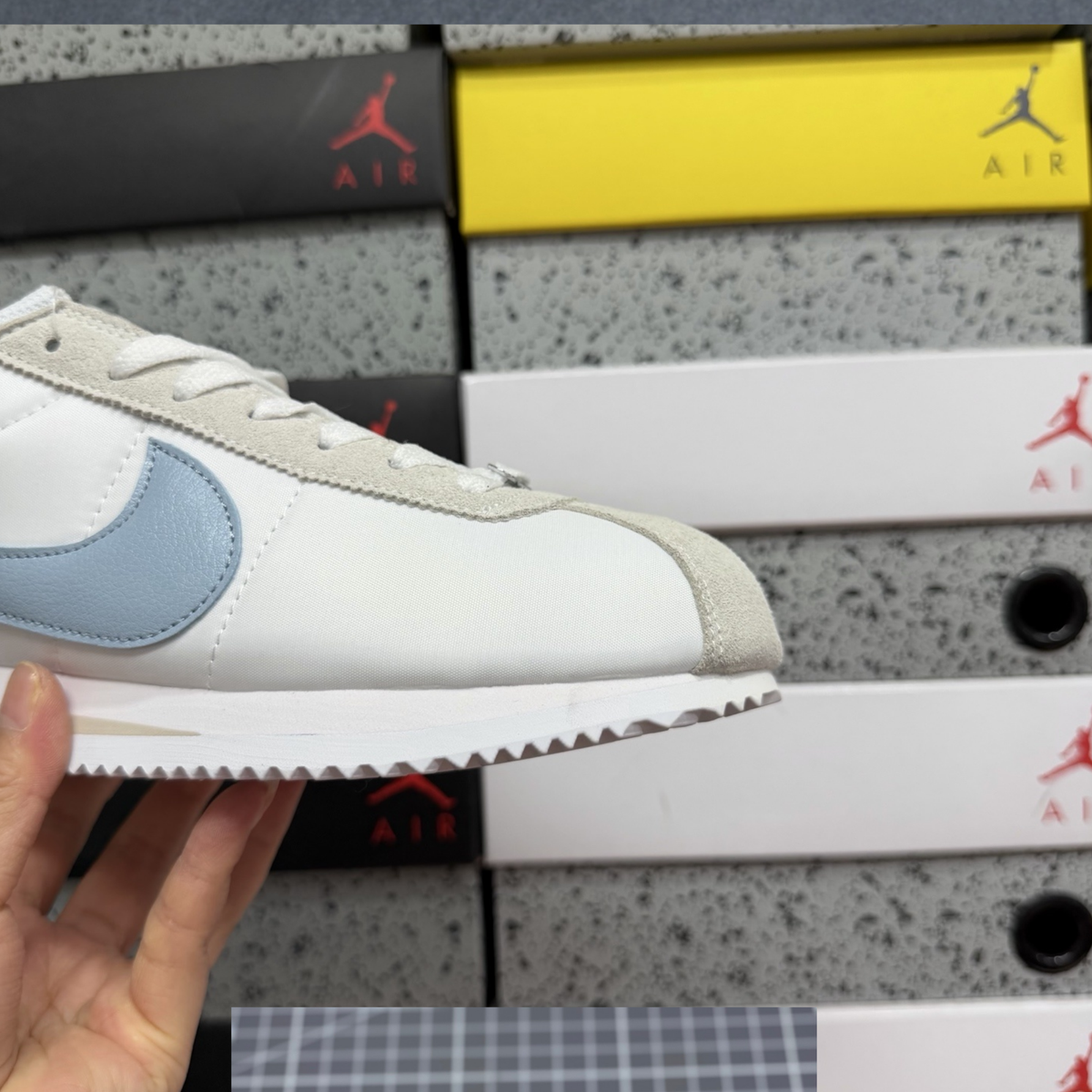 Nike Cortez Textile - White Light Armory Blue