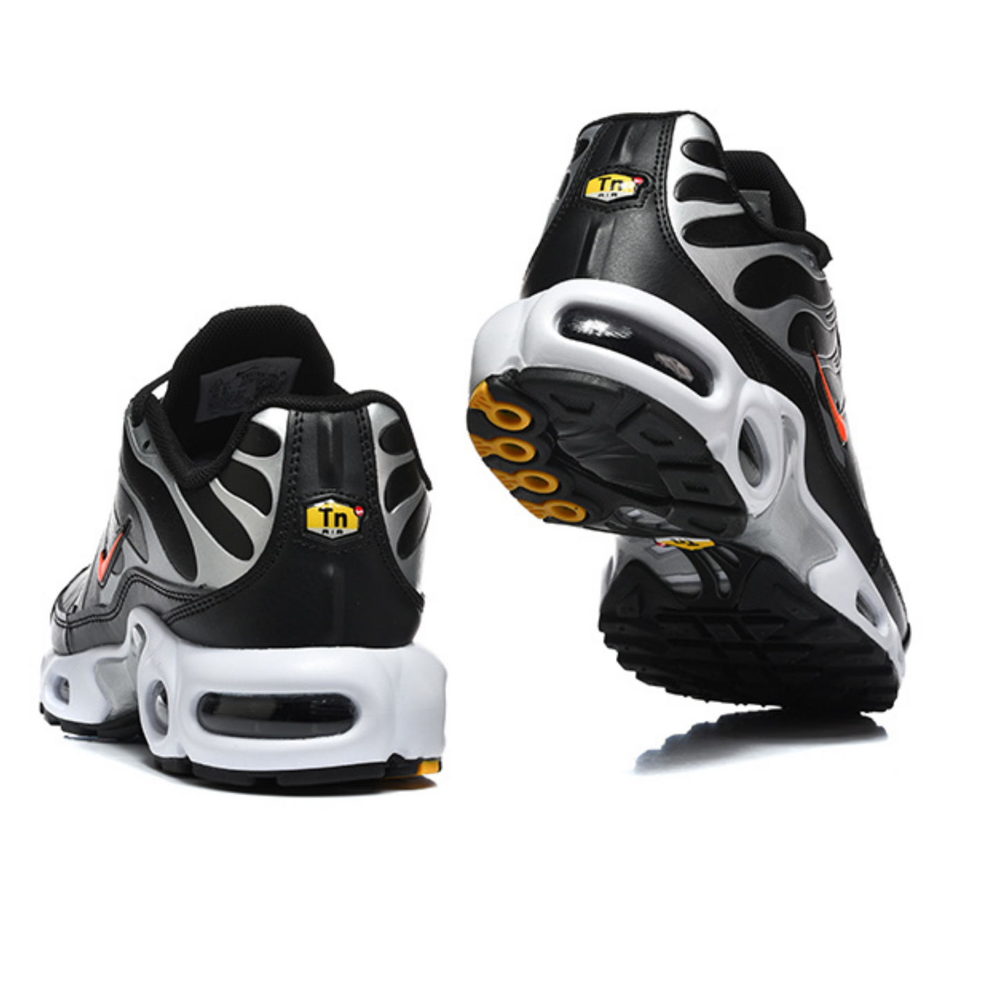 Nike Air Max Plus G - Black Metallic Silver Total Orange