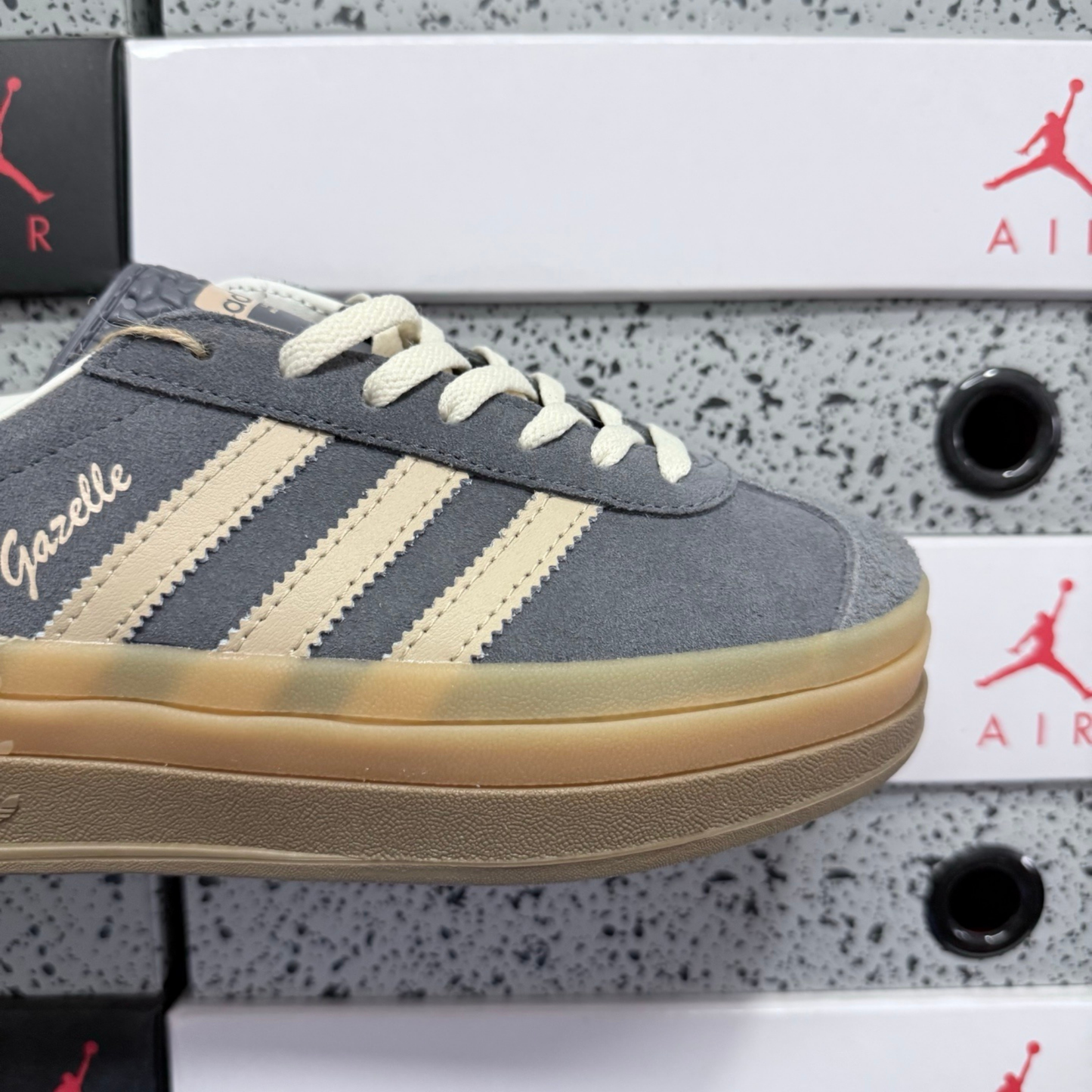 Adidas Gazelle Bold - Grey Brown Green
