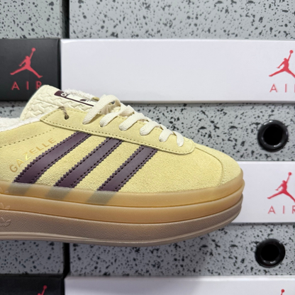 Adidas Gazelle Bold - Almost Yellow Maroon