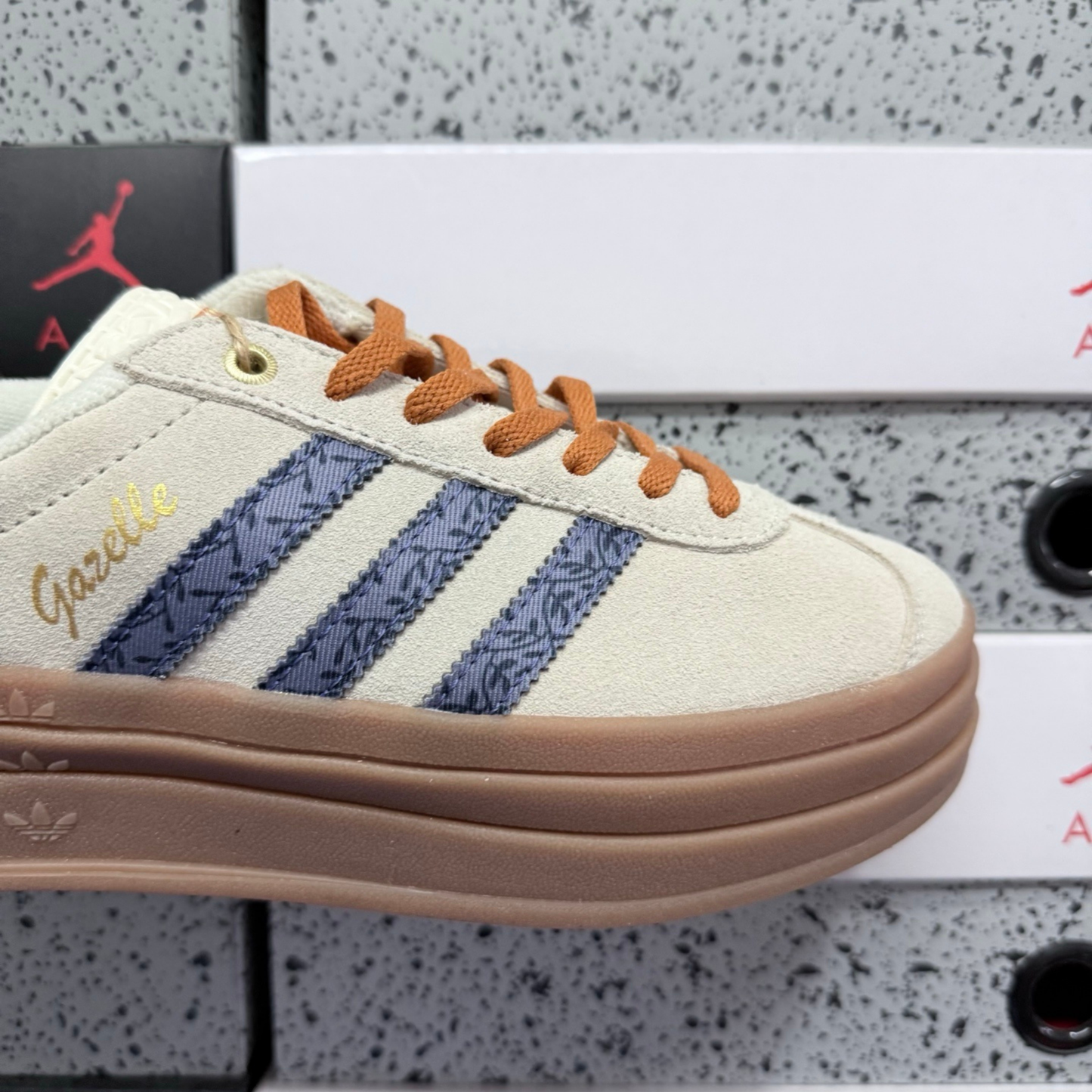 Adidas Gazelle Bold - Cream White Orbit Violet Indigo