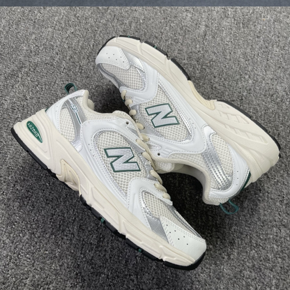 New Balance 530 - White Silver Green