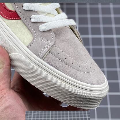 Vans Sk8-Mid Reissue - Marshmallow/Racing Red