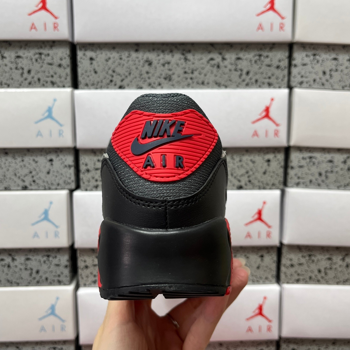 Nike Air Max 90 - Iron Grey Fire Red