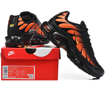 Nike Air Max Plus - Black Bright Crimson Sunset