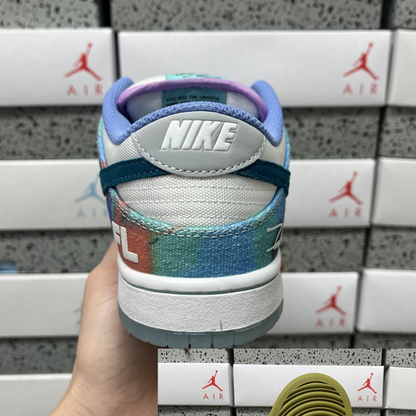 Futura Laboratories X Nike SB Dunk Low - Bleached Aqua