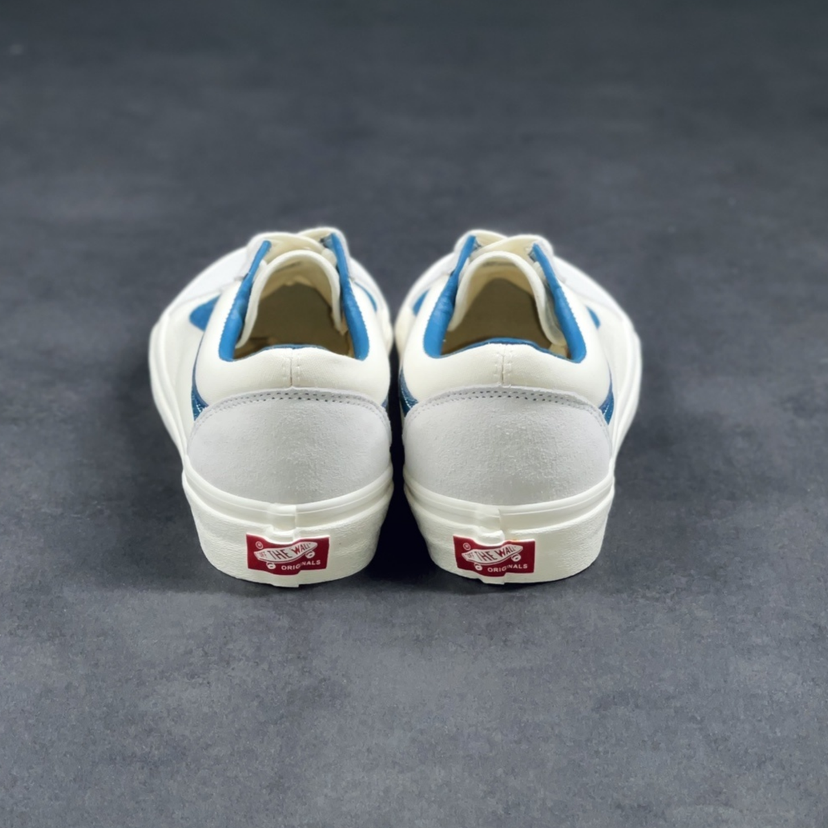 Vans Old School Leather - White/Blue