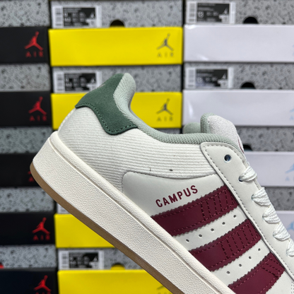Adidas Campus 00's - Cloud White Burgundy