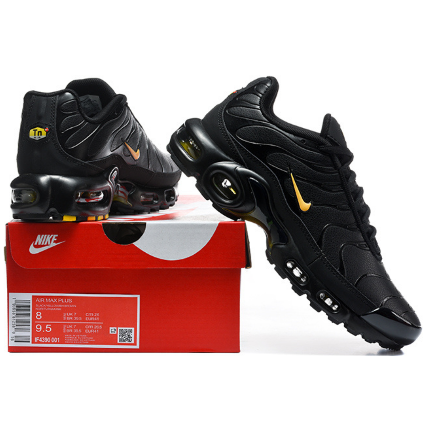 Air Max Plus -  Leather Black Gold