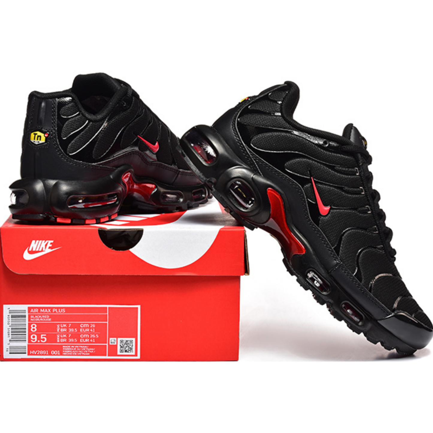 Nike Air Max Plus - Black Bright Crimson