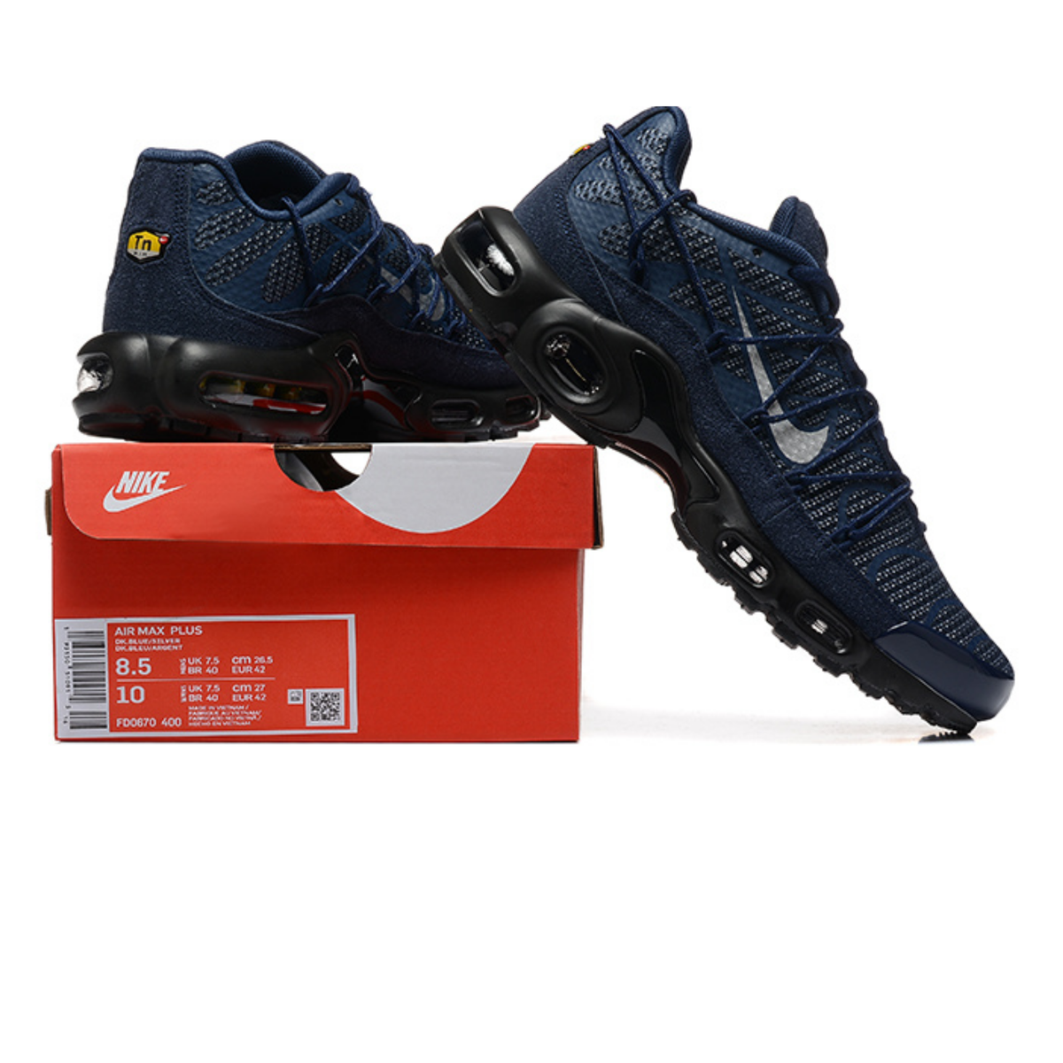 Nike Air Max Plus - Navy Reflective Toggle Lacing
