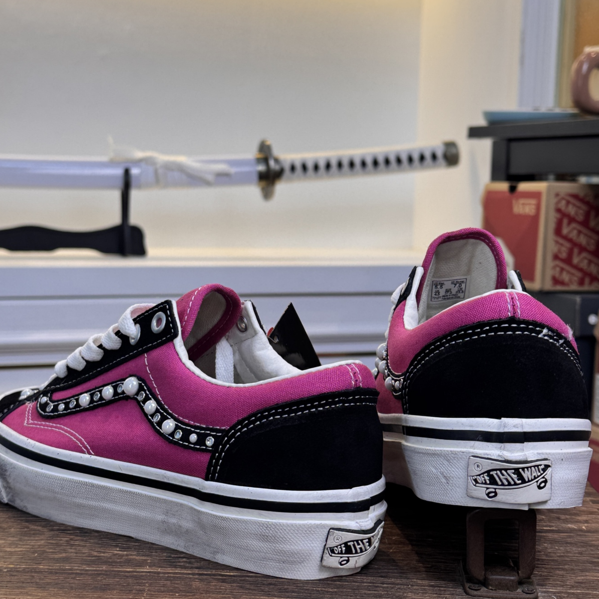 Vans Old Skool 36 Pearlized - Fuchsia Red