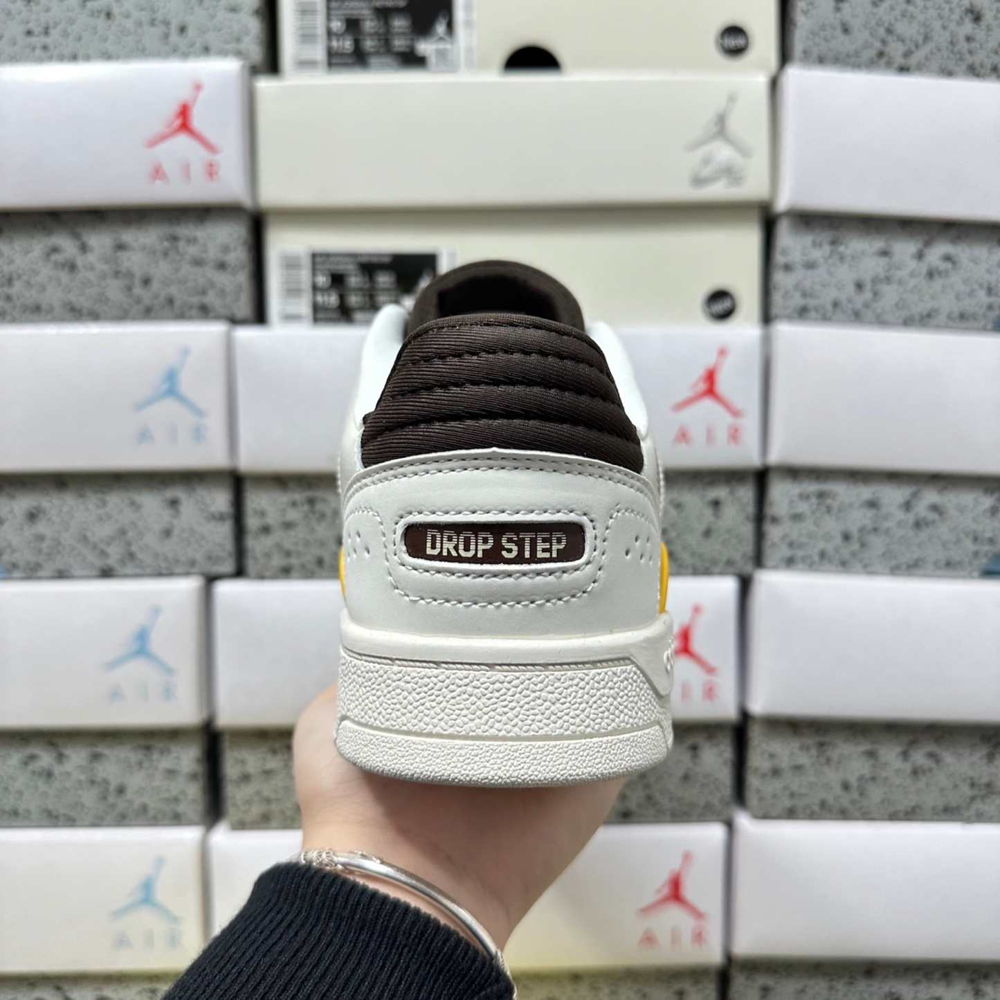 Adidas Drop Step Low 2.0 - White Tint / Collegiate Gold / Brown
