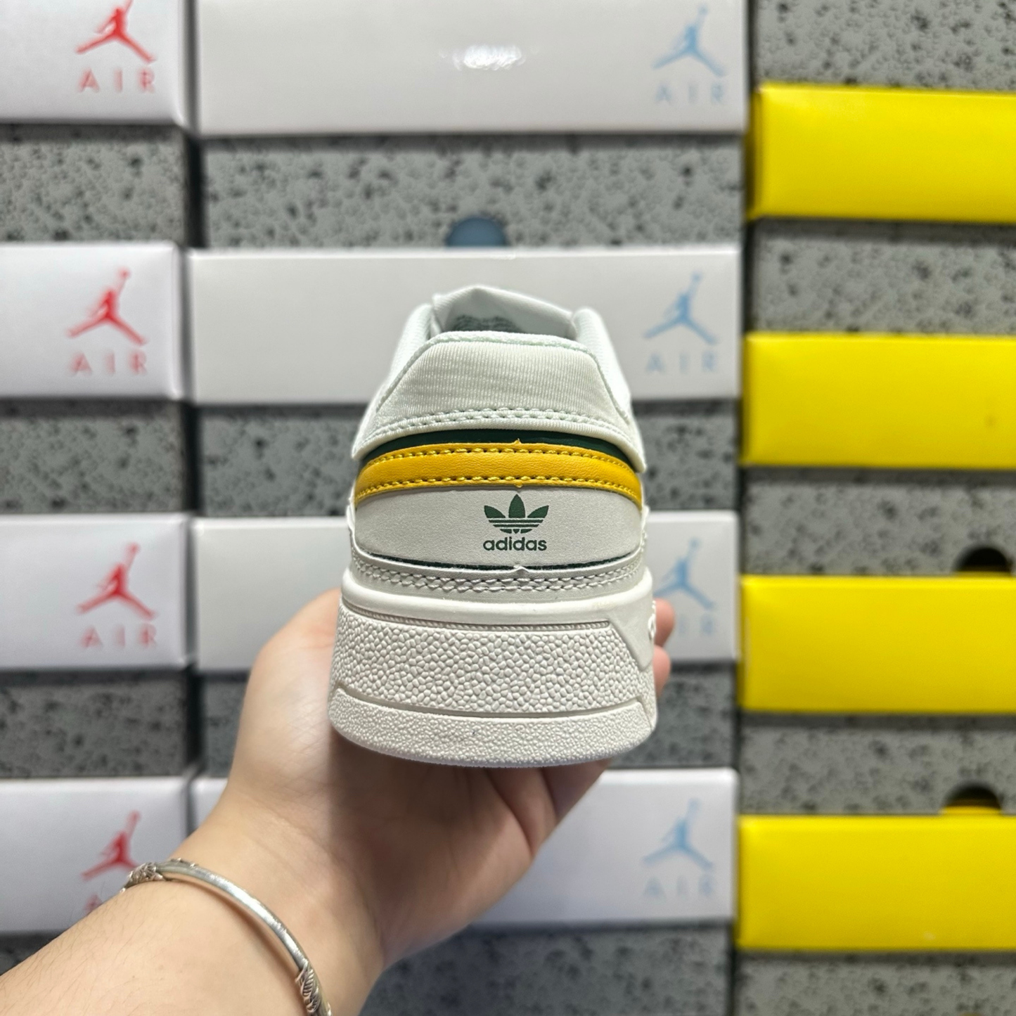 Adidas Drop Step Low - Grey White Green Yellow