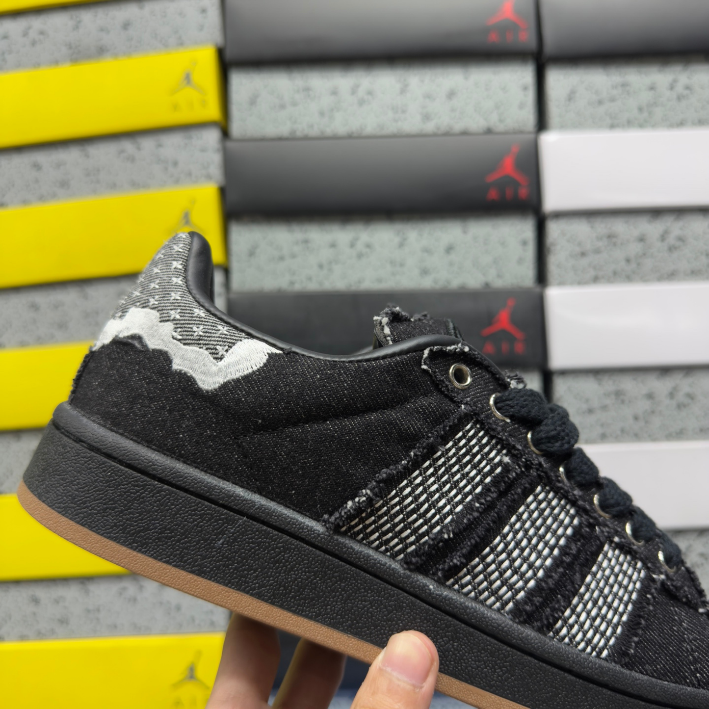 Adidas Campus 00's - Denim Black Off White Gum