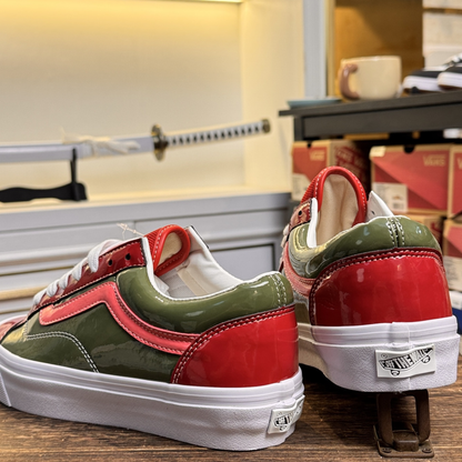 Vans LX Old Skool 36 Patent Leather - Bordeaux Olive