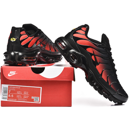Nike Air Max Plus - Black Bright Crimson Sunset