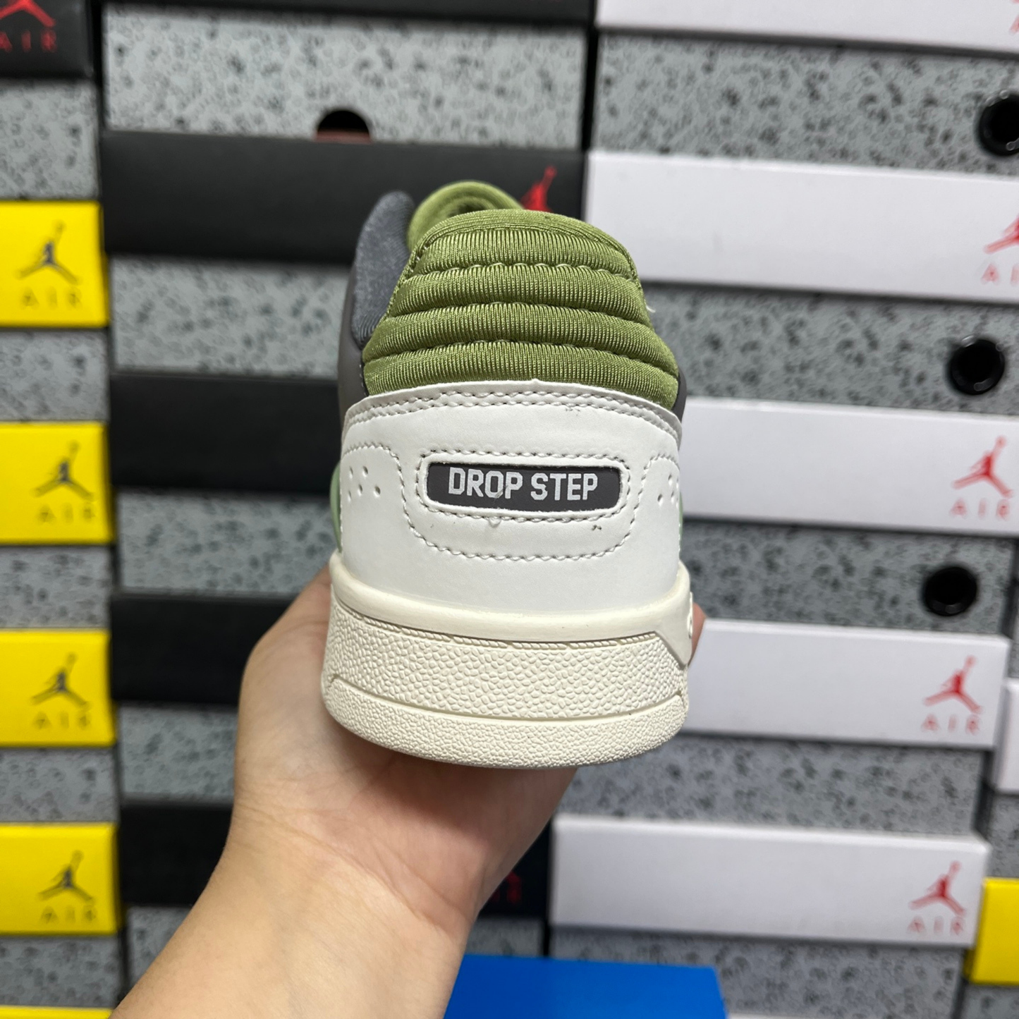 Adidas Drop Step Low 2.0 - White Tint / Collegiate Green / Grey