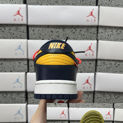 Off-White X Nike SB Dunk Low - University Gold