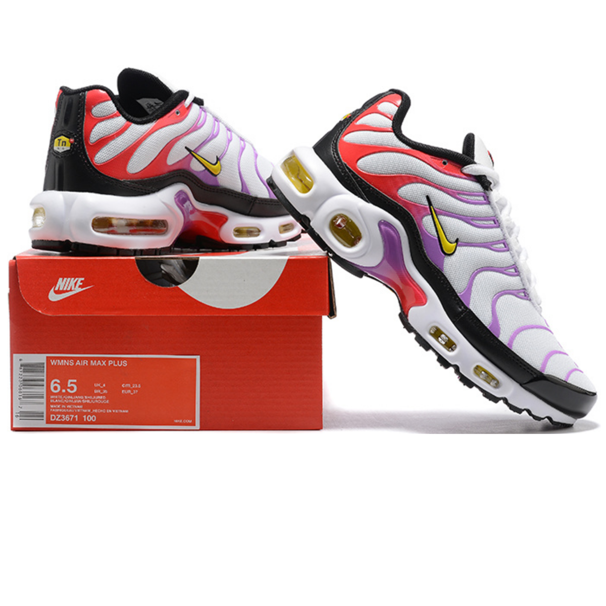 Nike Air Max Plus - White Fuchsia University Gold
