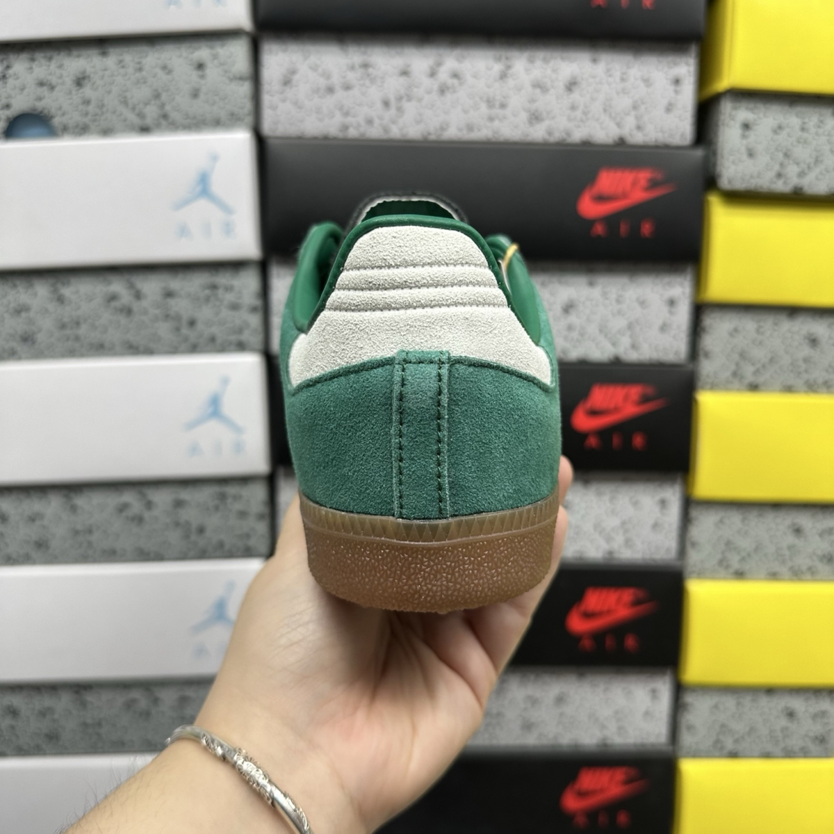 Adidas Samba - Collegiate Green Gum Grey Toe