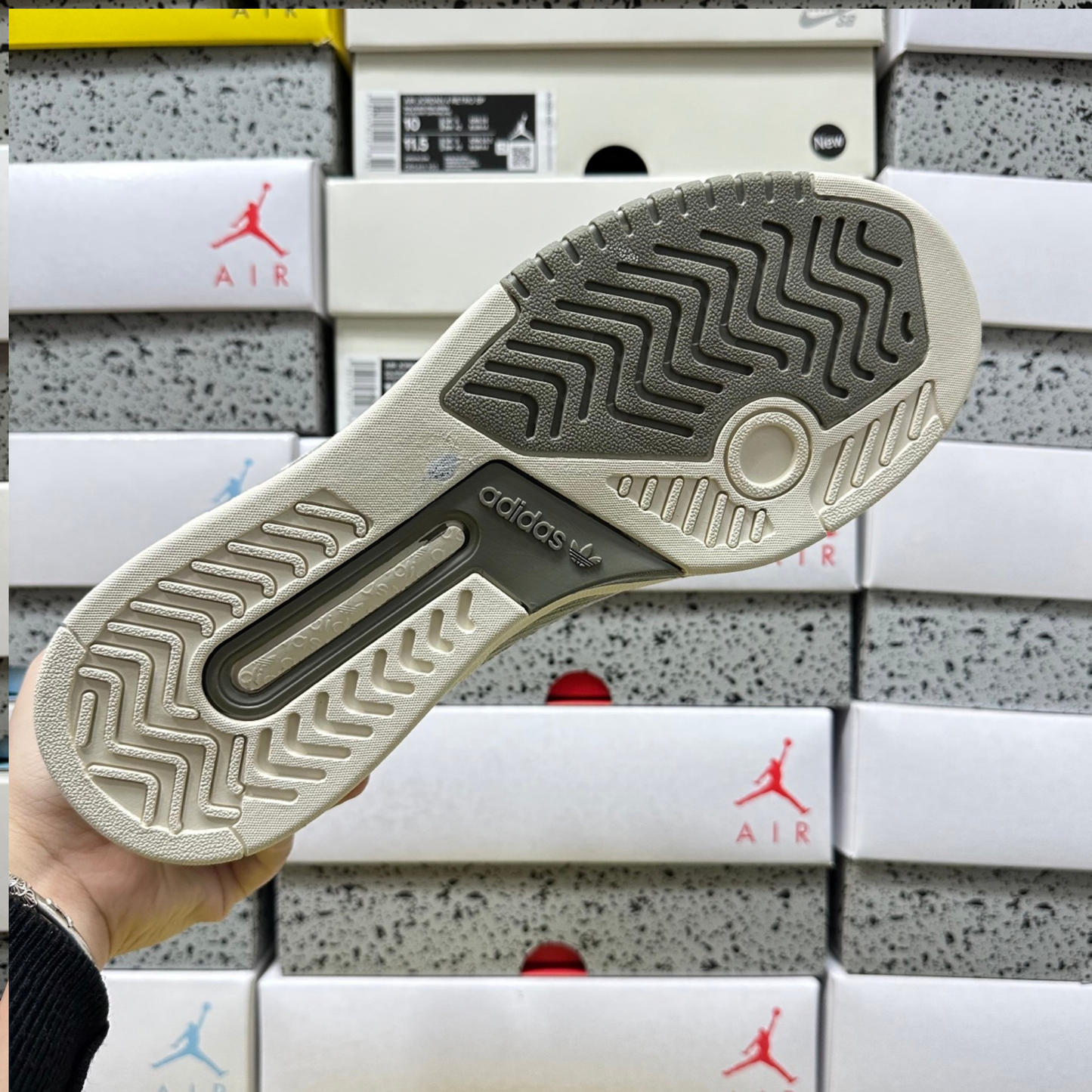 Adidas Drop Step Low 2.0 - White Tan / Grey"