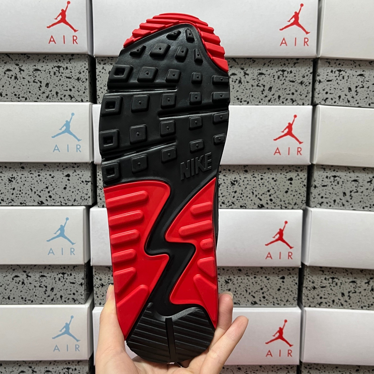 Nike Air Max 90 - Iron Grey Fire Red