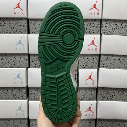 Off-White X Nike SB Dunk Low - Pine Green