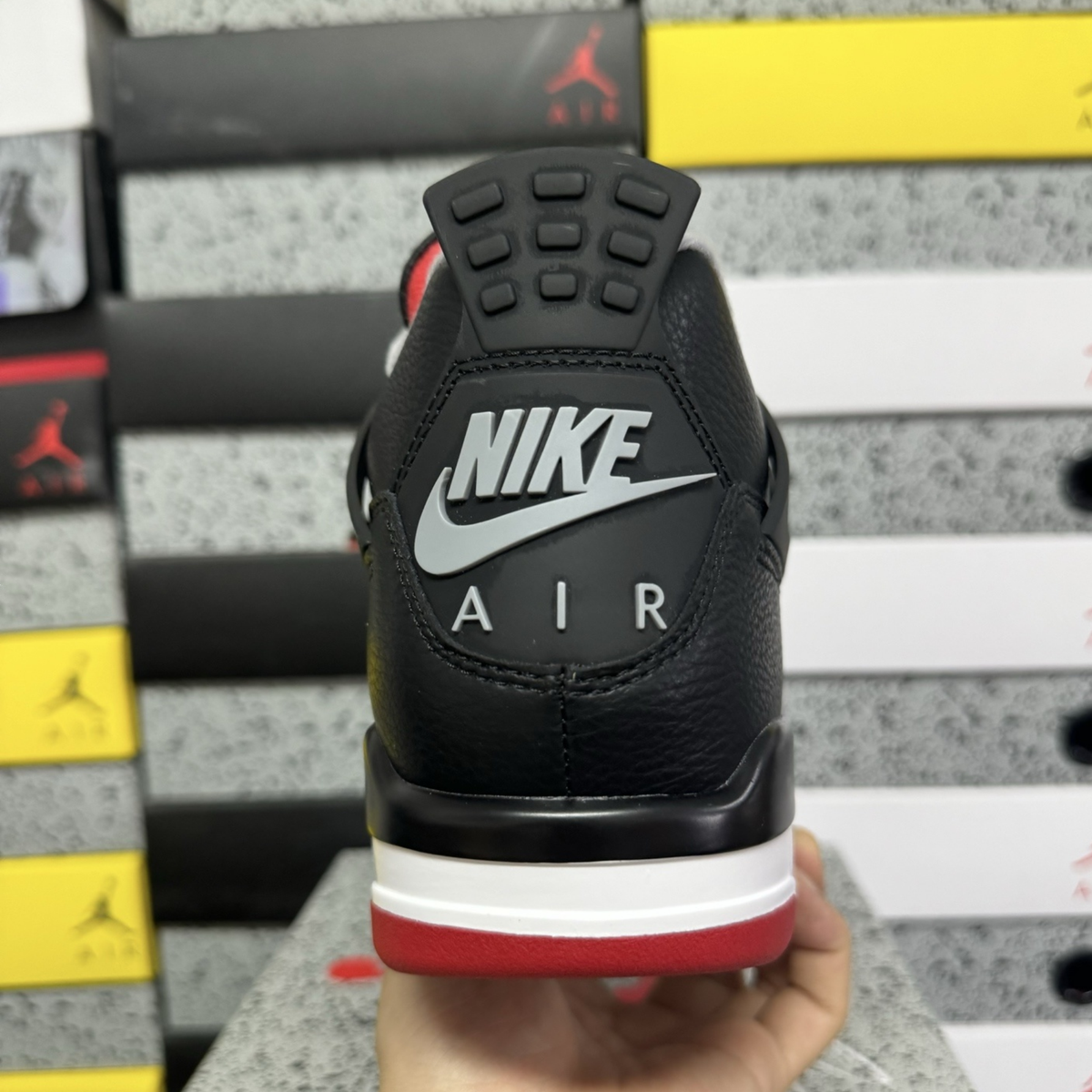 Air Jordan 4 Retro - Bred Reimagined [Tumbled Leather]