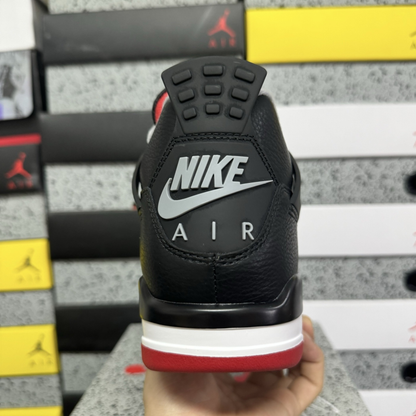Air Jordan 4 Retro - Bred Reimagined [Tumbled Leather]